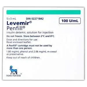 Levemir PenFill Cartridges (100 Units/mL)